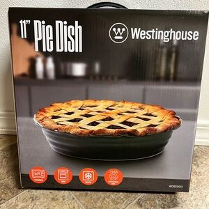 11” Black Pie Dish New ceramic baking oven